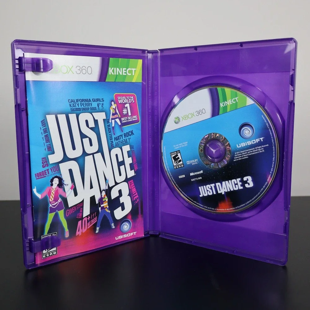 Just Dance 3 (Xbox 360, 2011) CIB Tested and Working Video Game